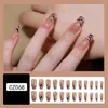 Falska naglar Animal Nail Art Artificial Stylish Design Press-On för Daily Students Decoration