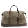 Duffel Bags Oil Wax Canvas weekend heren dames grote reis waterdichte strandzak hangende bagage vintage duffle schouder