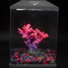 Dekorationer Aquarium Coral Ornament Polyresin Decor Diy Fish Tank Decoration Red Artificial Harts House for Sleep 230821