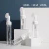 wholesale 100ml-200ml silicone brush foam bottle cleansing mousse packaging bottles foamer pump PET facial cleanser foaming container 23 LL