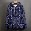 Herrtröjor trycker mandala Löst abstrakt konst klassisk pullover hoodie män lång ärm cool grafisk huva tröjor stor storlek