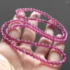 Strand 5mm Genuine Natural Tourmaline Crystal Bracelet Fashion Colorful Jewelry Round Bead Gem Stretch Bracelets