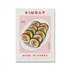 Duk målar japansk mat sushi dumpling väggkonsttryck roliga ramen nudlar affisch canvas bilder för vardagsrum hem rosa kök dekor ingen ram wo6