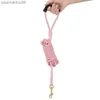 Dog Collars Leashes 5M/10M Dog Leashes Pink Gray Pet Leash Outdoor Puppy Cat Dog Walk Rope For Small Medium Dog HKD230822