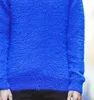 Mężczyzn Bluzy bluzy 2023 Zimowy trend pluszowy kaszmir kaszmirowy Turtleeck Sweter Męs