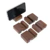 Storage Holders Racks Creative Solid Wood Black Walnut Mobile Phone Holder Flat Support Desktop Simple Beech Lazy Base Wooden Lx3039 Dhiy8