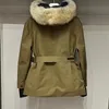 KAŻDY KURPYTY PARKAS Zima puffer kurtka Men Style Projektanci Kurtka Wolf Hair Tatcoat zagęszczony termicznie Grube ubranie wiatrówki