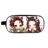 Cosmetic Bags Cases Cartoon Demon Slayer kids pencil case Boys Girls fashion Messenger Bag Children School Shoulder students 230821