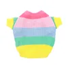 Abbigliamento per cani Rainbow Cucciolo per cani Magioni inverno inverno per cagnolini Bulldog francesi Costume natalizie Mascioli per cani Mascotas 230821