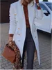 Kvinnors kostymer blazers Autumn Winter Women Jackor Lapel Wool Coats