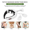Massaging Neck Pillowws Electric Massager Pulse Back 6 Modes Power Control tens Heating Cervical Pain Relief Tools Health Care Relaxation Machine 230821