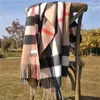 Designer for Women Cashmere Winter Men's and Women's Long Scarf High Quality Hair Band Fashion Classic Printed Plaid Shawl.