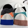 Berets Mode kollidieren Farben Herbst Winter Winde Hüte für Frauen Männer im Freien warme weiche elastische gestrickte Hut Unisex Schädel Caps Kappen