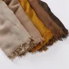 Bufandas Tamaño grande Flecos lisos 100% Algodón Viscosa Hijab Bufanda Abrigos y chales de alta calidad Pashmina Musulman Diadema Turbante islámico 230821