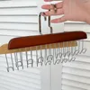 Hangers Bra Hanger Multi Purpose Storage Holder Rack Stainless Steel Rotatable Hook Space Saving Tie Belt Case Closet Organizer