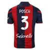 23 24 Bologna POSCH Mens Soccer Jerseys ORSOLINI DOMINGUEZ ZIRKZEE FERGUSON DE SILVESTRI BARROW BEUKEMA Home Football Shirt Adult Uniforms