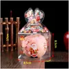 Gift Wrap Many Styles Pvc Transparent Candy Box Christmas Decoration And Packaging Santa Claus Snowman Elk Reindeer Apple Boxes Drop D Dhukv