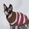 Odzież dla psa Sphinx Cat Ubrania sweter dla kotów szczeniąt dzianina turtleeck średnie pies swetry polerowania dla małych psów Jersey 230821