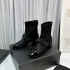 Chanells Martin Designer Chanellies Femmes Ankle Chaannel Cuir Boot Boots Boots Platform Letter Taille 35-41
