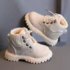 Boots Mädchen warme Stiefel neue Mode bequeme Schuhe Kinder Casual Boots Plüsch Party Kinder Sneaker Winter No-Slip Boys R230822