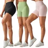 Shorts attivi 3 pacchetti Donne allenamento nudo sentendo ad alta vita yoga che corre per motociclisti sport collawn fitness spandex atletico