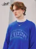 Men s Hoodies Sweatshirts INFLATION Inkjet Gradient Oversized Sweaters Men Streetwear Ripped Jumpers Unisex 230821