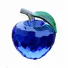 Party Favor 40mm Cut Crystal Apple Paperweight Glass Quartz Crafts Home Decor Fengshui Ornaments Figur Miniatyr Souvenir presenter LZ0 DH2W6