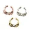 Nose Rings Studs 10Pcs Mixed Crystal Fake Ring Septum Indian Alloy Sier And Rose Gold Clip On N0065 Ppxoz Drop Delivery Jewelry Bod Otcrq
