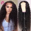 Synthetic Wigs 13x6 Deep Wave Lace Front Human Hair 4x4 Curly Closure for Black Women Glueless Wig Pre Pluck with Baby 230821