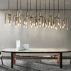 Ljuskronor ljus led konst ljuskrona hängslampa postmodern nyhet lyxig levande hängande restaurang villa hem rostfritt stål fixturer