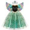 Vestidos de menina Anna fantasia para meninas Princesa Cosplay Dress Childra