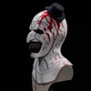 Masques de fête Terrifier Art Clown Masque Cosplay Costume Adulte Hommes Combinaison Costumes Halloween Carnaval Stade 230821