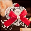 Party Favor Europen Style Iron Small Askepott Carriage Candy Box Baby Shower Love Heart Boxes Decor Supplies ZA1303 Drop Delivery Ho Dhrpo