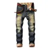 Denim Designer Hole Jeans Haute Qualité Déchiré pour Hommes Taille 28-38 40 Automne Hiver Plus Velours HIP HOP Punk Streetwear LJ200903263b