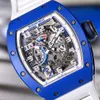 Luxe horloge Horloge Polshorloge RM Pilot Sport Pols RM030 Blauw Keramiek Limited Edition Mode Vrije tijd