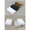 Gift Wrap 10 Sizes Kraft Black White Packaging Box Blank Carton Paper With Lid Cardboard Lz1804 Drop Delivery Home Garden Festive Part Dhrdj