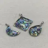 Charms Natural Trend Irregular Shape Abalone Shell Earrings Pendant Charm Chinese Fashion Style Handmade Wholesale Bulk