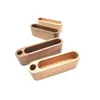 Storage Holders Racks Business Card Holder Note Display Device Stand Wooden Desk Organizer Office Accessories Lx4824 Drop Delivery H Dhpcs