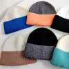 Berets Mode kollidieren Farben Herbst Winter Winde Hüte für Frauen Männer im Freien warme weiche elastische gestrickte Hut Unisex Schädel Caps Kappen