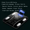 Vücut Ağırlık Ölçekleri Banyo Ölçeği LED LED Dijital Akıllı Denge Kablosuz Bluetooth Tartım 230821