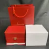 Red Watch Boxes New Square Original Watches Box Whit book Card Tags And Papers In English Full set330z