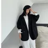 女性のスーツブレイザーズ女性の大きなブレザーコート春秋のファッション韓国バージョンルーズトップコートオフィス作業服グレース秋のジャケット230822