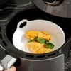 Ensembles de vaisselle assiette en céramique pour friteuse à Air cuisine vaisselle bol à salade cuisson antiadhésive salle à manger accessoires de four résistant à la chaleur