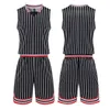 Set da corsa per bambini Basket da basket per adulti Set di uomini abiti da uomo Stripe abbigliamento sportivo Shorts Shorts Stupy Team Uniform Custom 230821