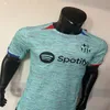 2023 2024 Barcelone domicile/extérieur décontracté vert blanc bleu noir maillot de football pour hommes dernière coupe ample