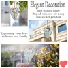 Dekoracje ogrodowe H D Ręcznie wykonane okno Wiszęki Serce Pasowane szklane ozdoby Rainbow Maker Suncatcher for Home Wall Decor Prezent Świąteczny 230821