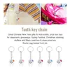 Keychains 20 Pcs Keychain Key Ring Hang Tooth Shape Cute Dental Gift