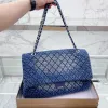 Лучшая высококачественная джинсовая сумка для покупок мода большая мощность женская цепочка сумка французская стеганая дизайнерская сумочка Crossbody Luxurys Totes Оптовые сумки