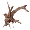 Dekorative Objekte Figuren 1PC natürlicher Driftwood Tree Tree Micro Landschaft Reptilienzylinder Fischtank Ornament Aquarium Dekoration Kuckuckswurzeln 230821