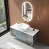 Bath Accessoire Set Licht Luxe badkamerkast gecombineerd vast hout wasstanders vloerbassin